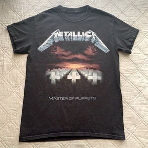 Vintage metallica master of puppets black band T-shirt women’s size extra small